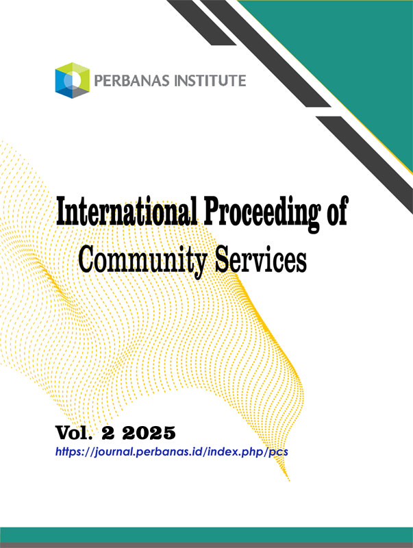 					View Vol. 2 (2025): Proceedings of the Perbanas International Seminar on Economics, Business, Management, Accounting and IT.Community Services
				