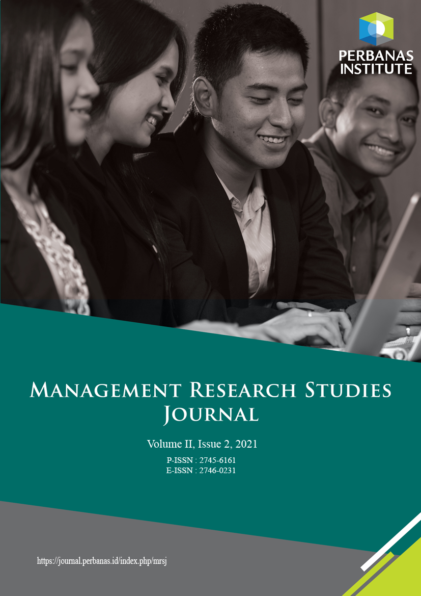 					View Vol. 2 No. 2 (2021): Management Research Studies Journal
				